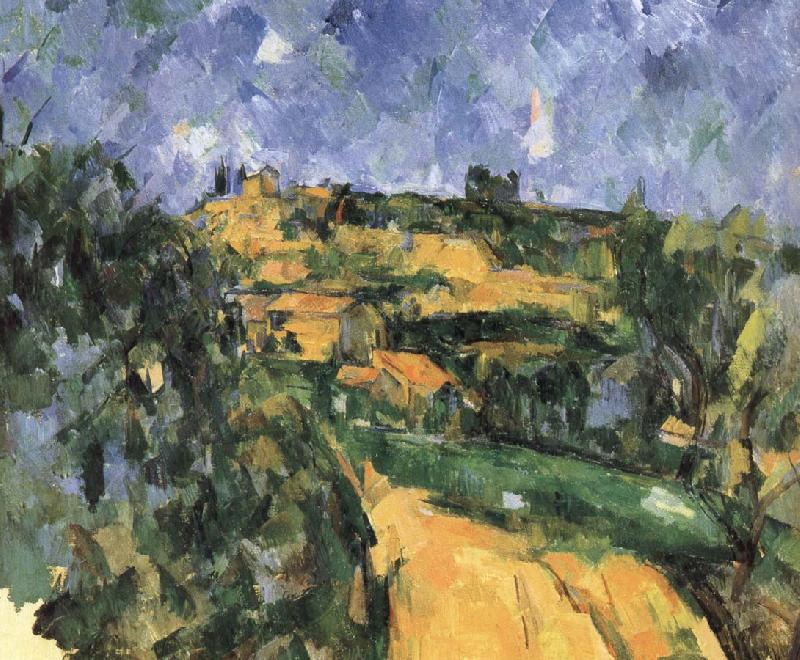 Paul Cezanne weg te gaan oil painting image